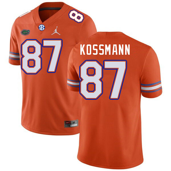 Florida Gators #87 Cameron Kossmann College Football Jerseys Stitched-Orange